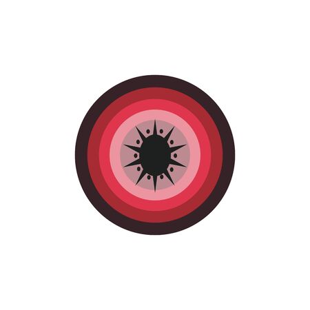 Aboriginal art dots painting icon logo design vector illustration templateのイラスト素材