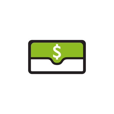 Wallet icon logo design vector illustration templateのイラスト素材