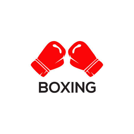 Boxing gloves logo icon design vector templateのイラスト素材