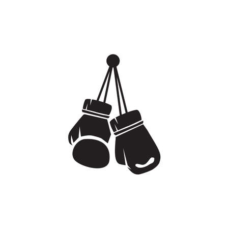 Boxing gloves logo icon design vector templateのイラスト素材