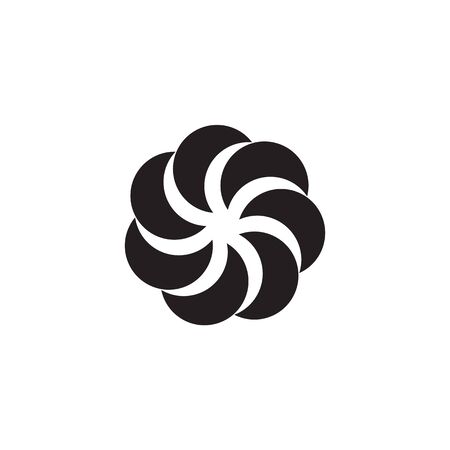 Electric fan propeller icon logo design vector templateのイラスト素材