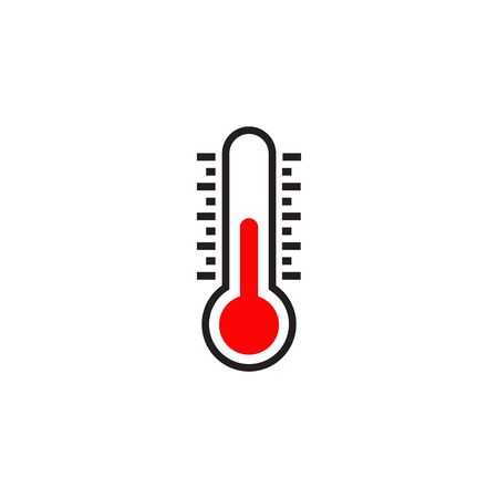 Thermometer symbol icon logo design vector templateのイラスト素材