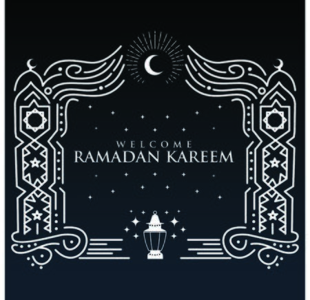 Ramadan theme background design vector templateのイラスト素材
