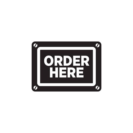 Order sign logo design vector templateのイラスト素材