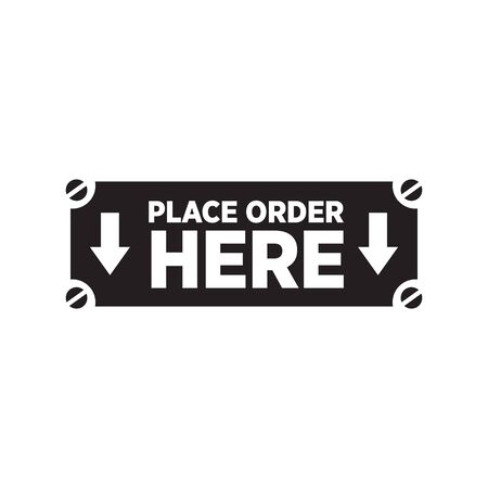 Order sign logo design vector templateのイラスト素材