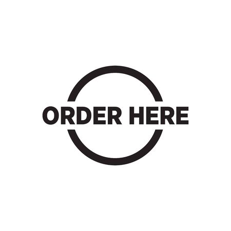 Order sign logo design vector templateのイラスト素材