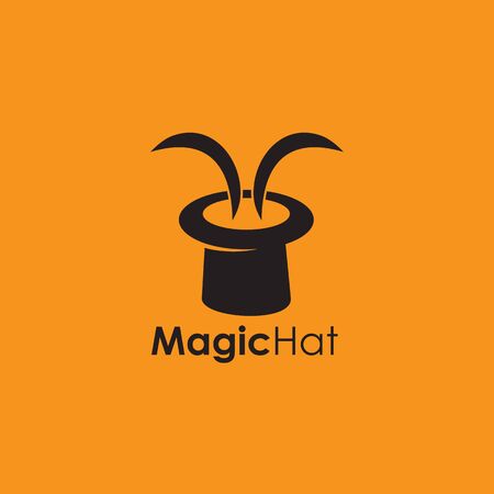 Magician hat icon logo design vector templateのイラスト素材
