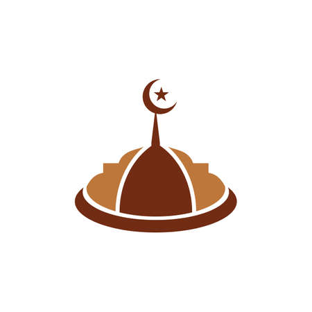Mosque building logo design vector templateのイラスト素材