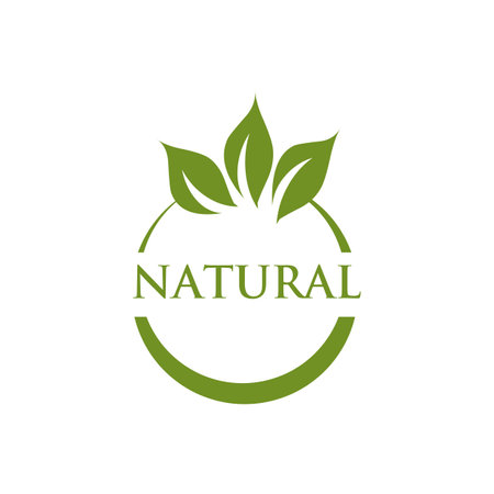 Natural leaf icon logo design vector templateのイラスト素材
