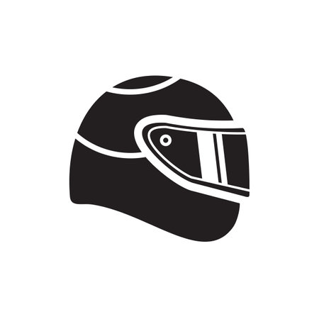 Motorcycle helmet logo design vector templateのイラスト素材