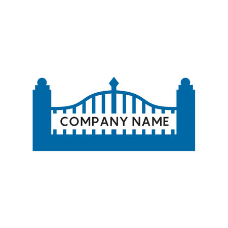 Building fence logo design templateのイラスト素材