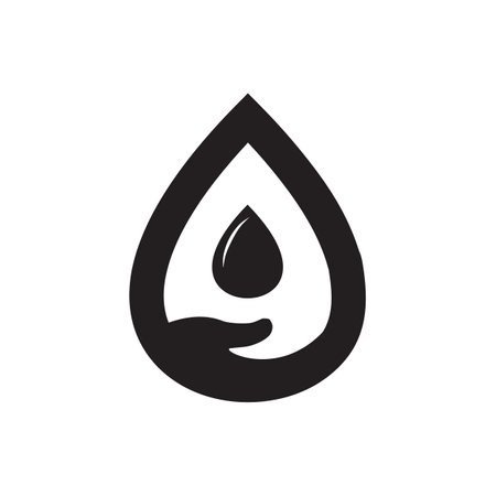 Water purification company logo design templateのイラスト素材