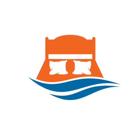 Bed logo icon design vector templateのイラスト素材