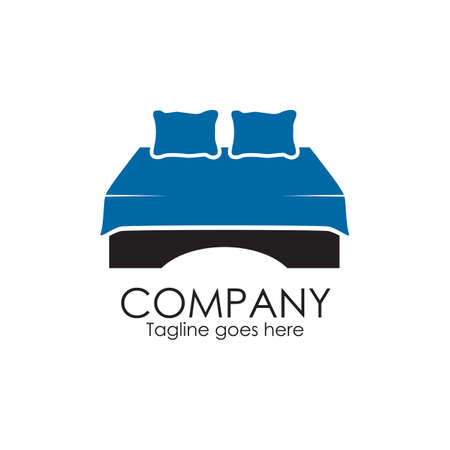 Bed logo icon design vector templateのイラスト素材