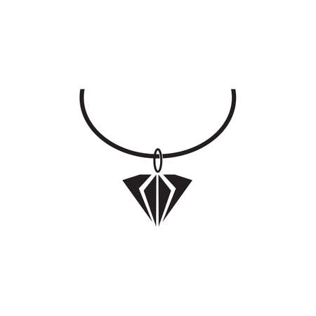 Necklace icon logo design vector templateのイラスト素材