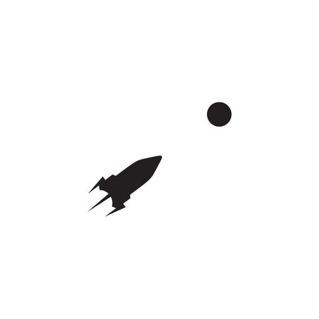 Flying rocket logo design vector templateのイラスト素材