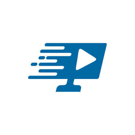 Webinar live logo design vector templateのイラスト素材