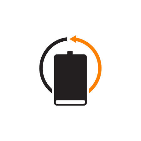 Low battery icon logo design vector templateのイラスト素材