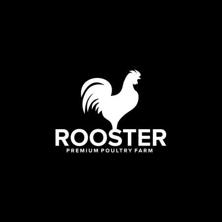 Rooster icon logo design vector templateのイラスト素材