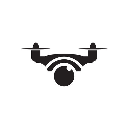 Drone technology logo design vector templateのイラスト素材