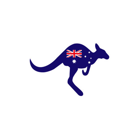 Australia flag icon design vector templateのイラスト素材