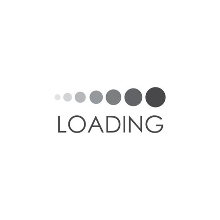 Loading icon logo design vector template