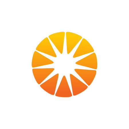 Orange fruit logo design vector templateのイラスト素材
