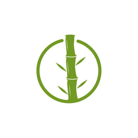 Bamboo tree logo design vector templateのイラスト素材
