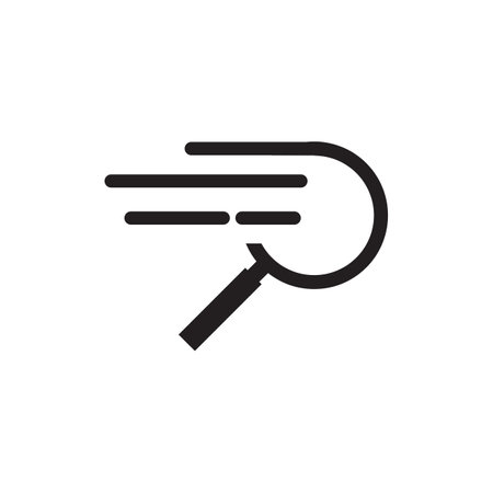 Search logo design incorporated with magnifying glass templateのイラスト素材