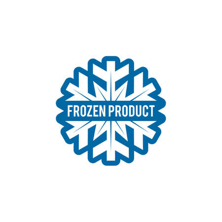 Frozen product label logo design vector templateのイラスト素材