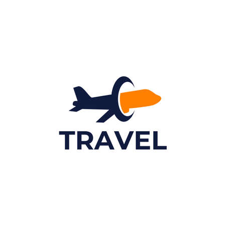 Travel company logo design vector templateのイラスト素材