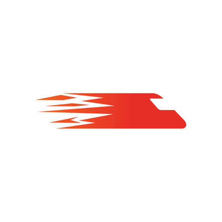 Railway train logo design vector templateのイラスト素材