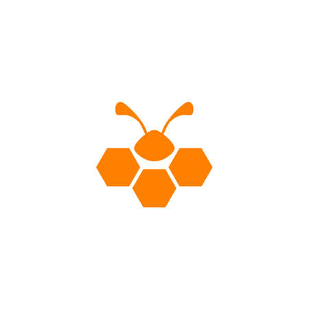 Bee farming logo design vector templateのイラスト素材