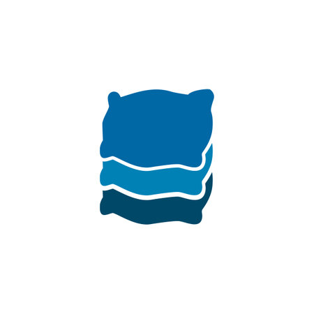 Pillow icon logo design vector templateのイラスト素材