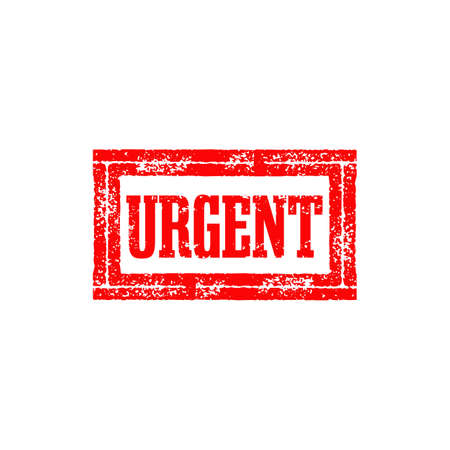 Urgent text word design vector templateのイラスト素材