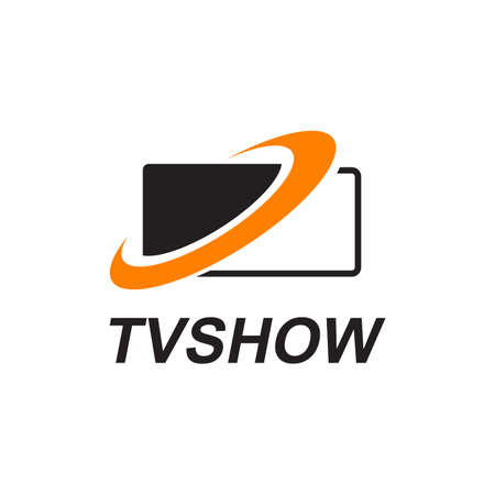 TV channel program vector logo designのイラスト素材
