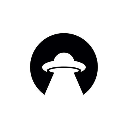 UFO icon logo design vector templateのイラスト素材
