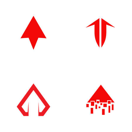 Arrow icon symbol logo design vector templateのイラスト素材