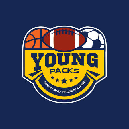 Athlete sports card emblem vector designのイラスト素材