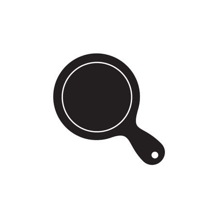 Black pizza peel silhouette design vector templateのイラスト素材