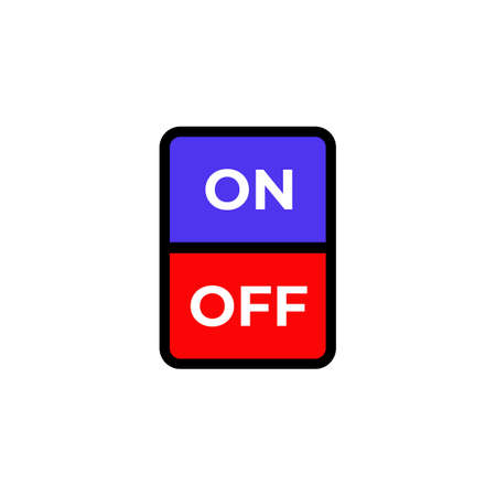 on off button icon vector  designのイラスト素材