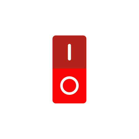 on off button icon vector designのイラスト素材