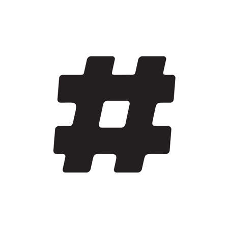 Hashtag symbol icon vector designのイラスト素材