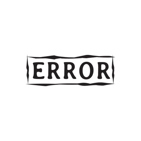 Error text icon symbol vector designのイラスト素材