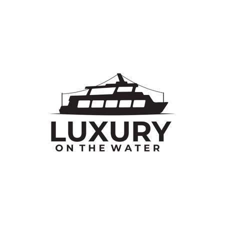 Small cruise ship yacht vector designのイラスト素材