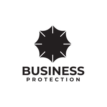 Insurance business protection company with umbrella vector designのイラスト素材