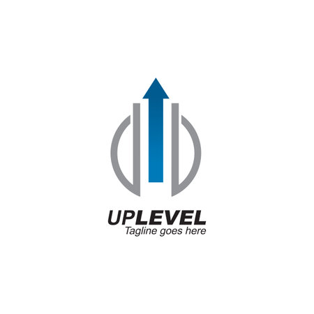 Up arrow logo design vector templateのイラスト素材
