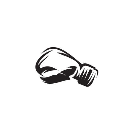Boxing sport logo design vector templateのイラスト素材
