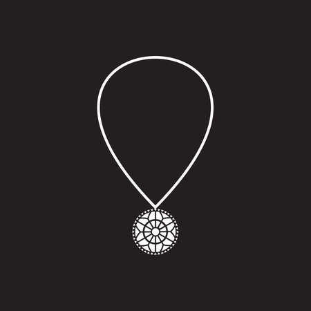 Necklace jewelry logo design vector templateのイラスト素材