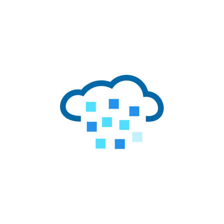Cloud tech logo design vector templateのイラスト素材